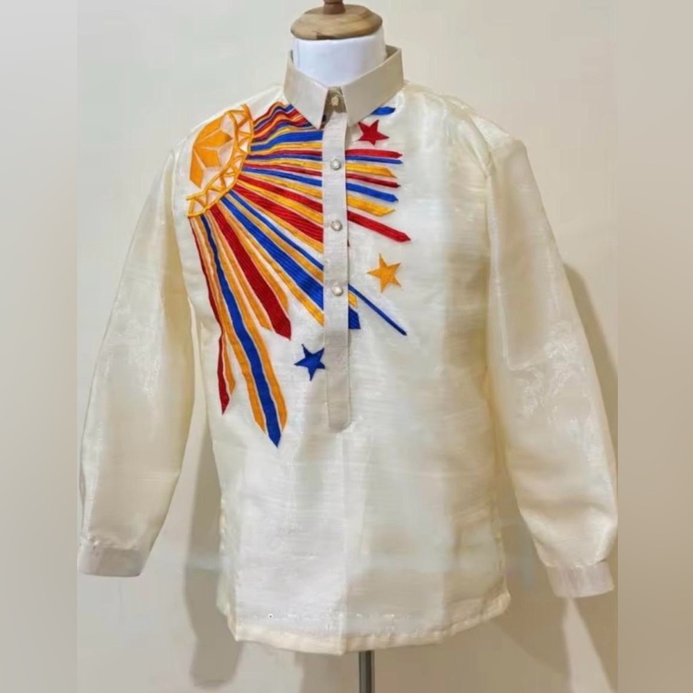 Filipino SINAG Barong Men’s Tagalog Modern Design NWOT
